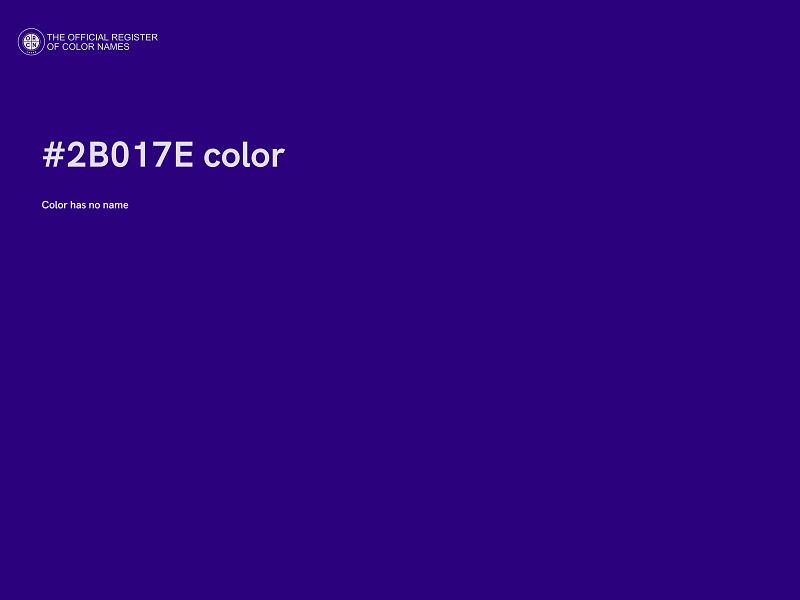 #2B017E color image