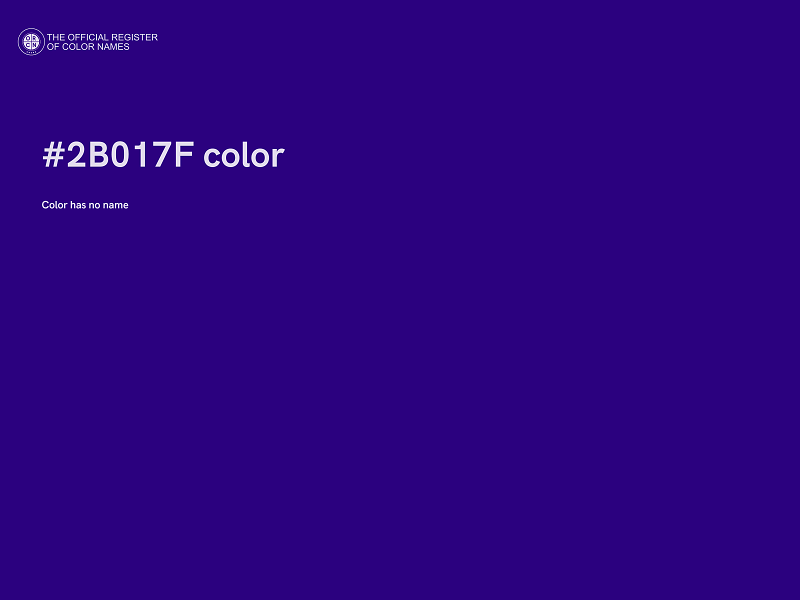 #2B017F color image