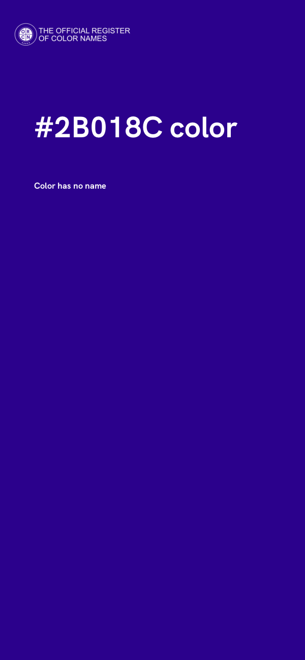 #2B018C color image