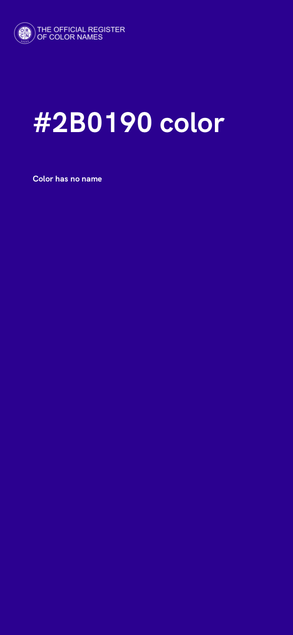#2B0190 color image