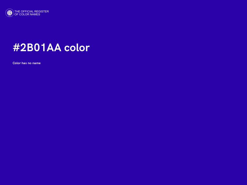 #2B01AA color image