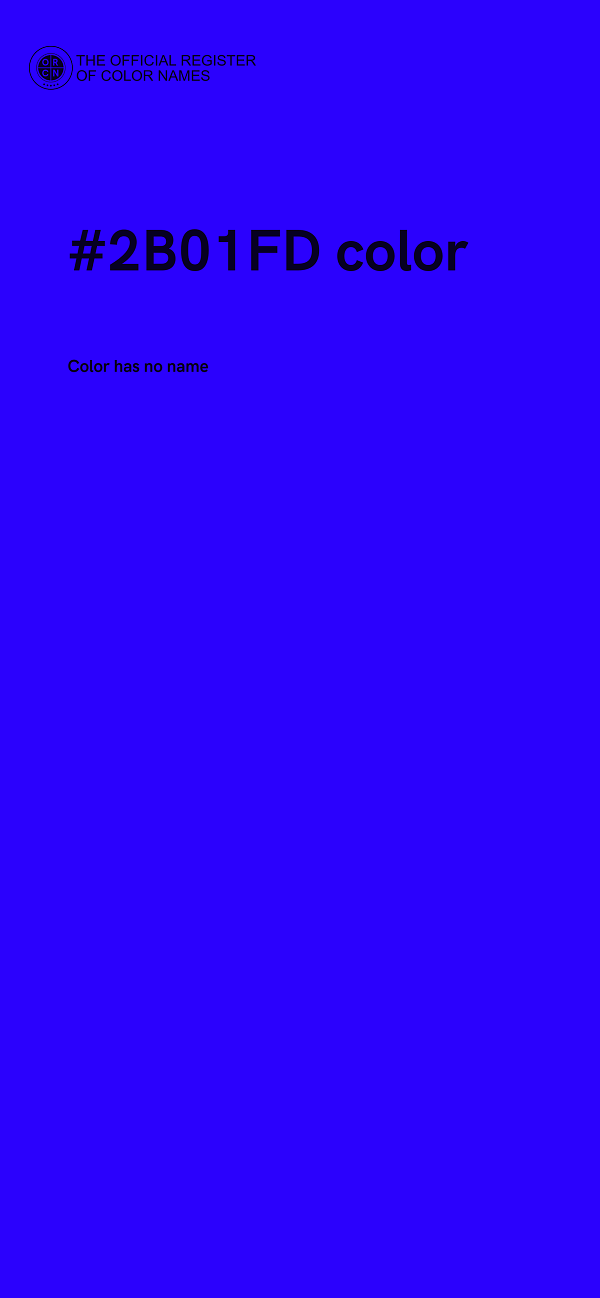 #2B01FD color image