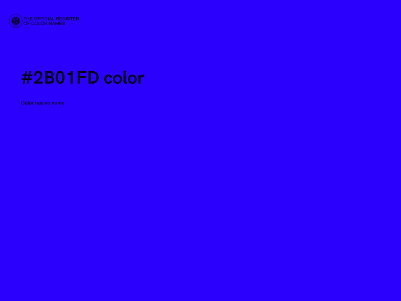#2B01FD color image