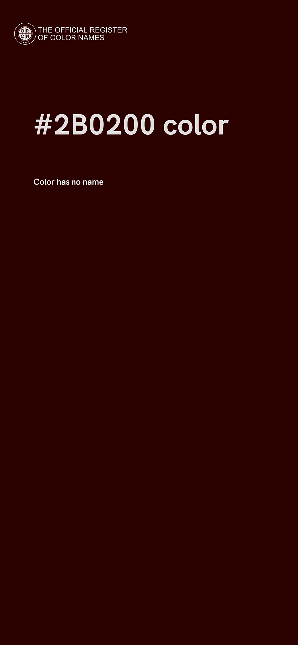 #2B0200 color image