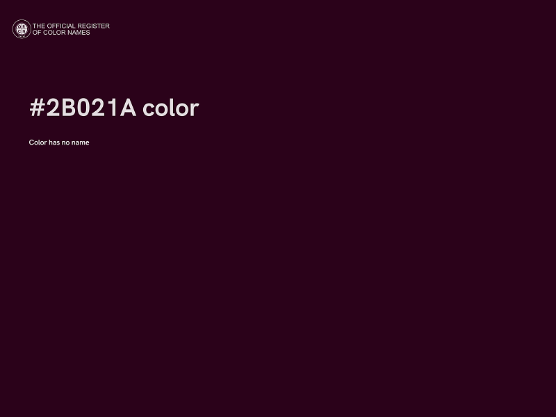 #2B021A color image