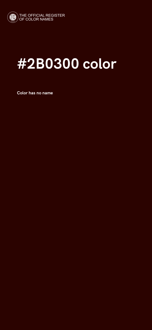 #2B0300 color image
