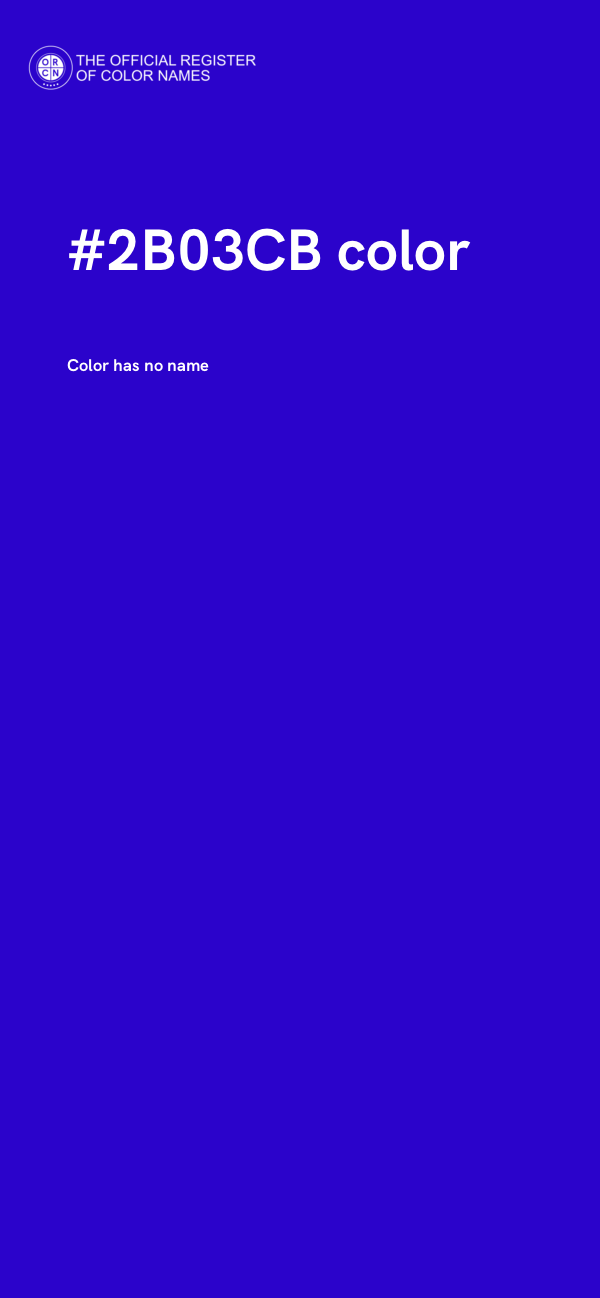#2B03CB color image