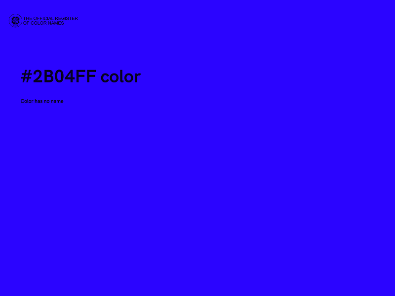 #2B04FF color image