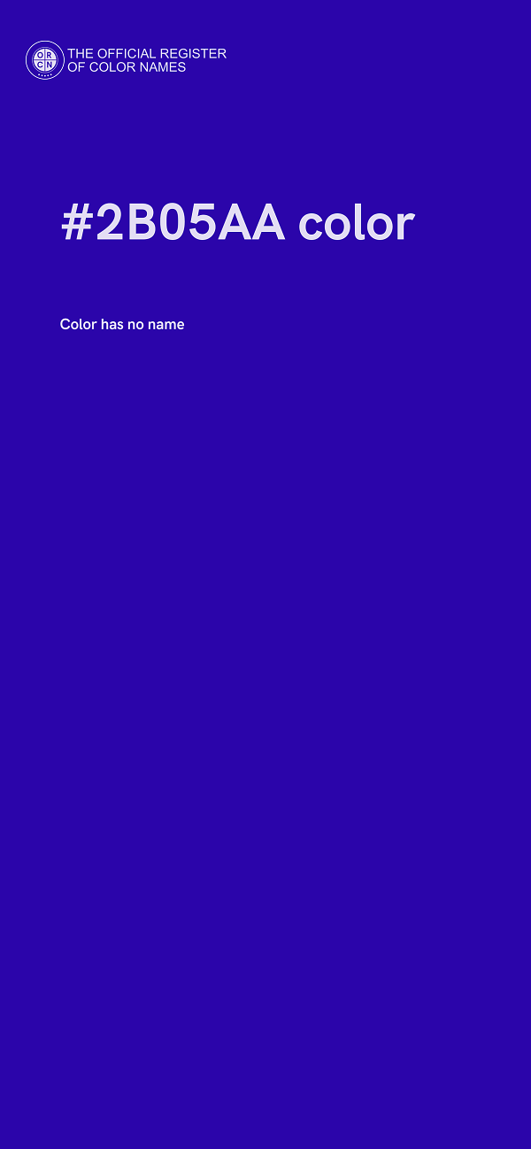 #2B05AA color image