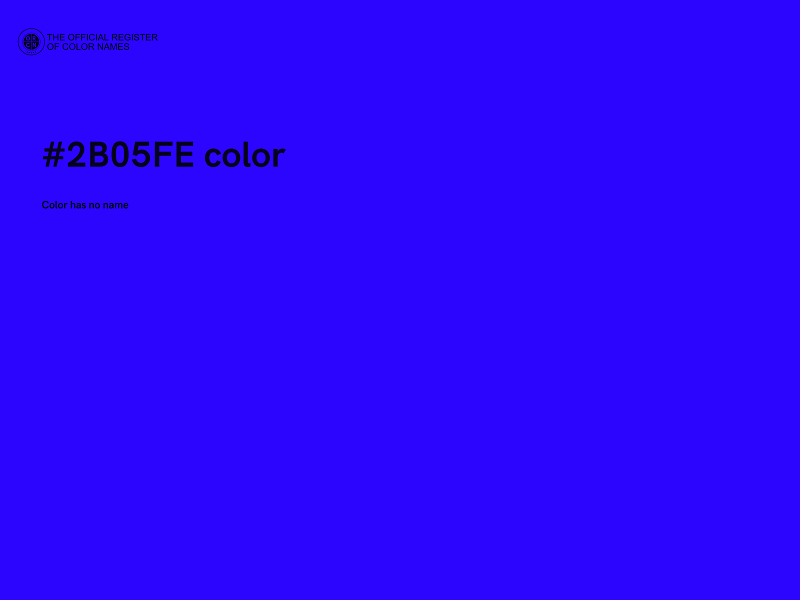 #2B05FE color image
