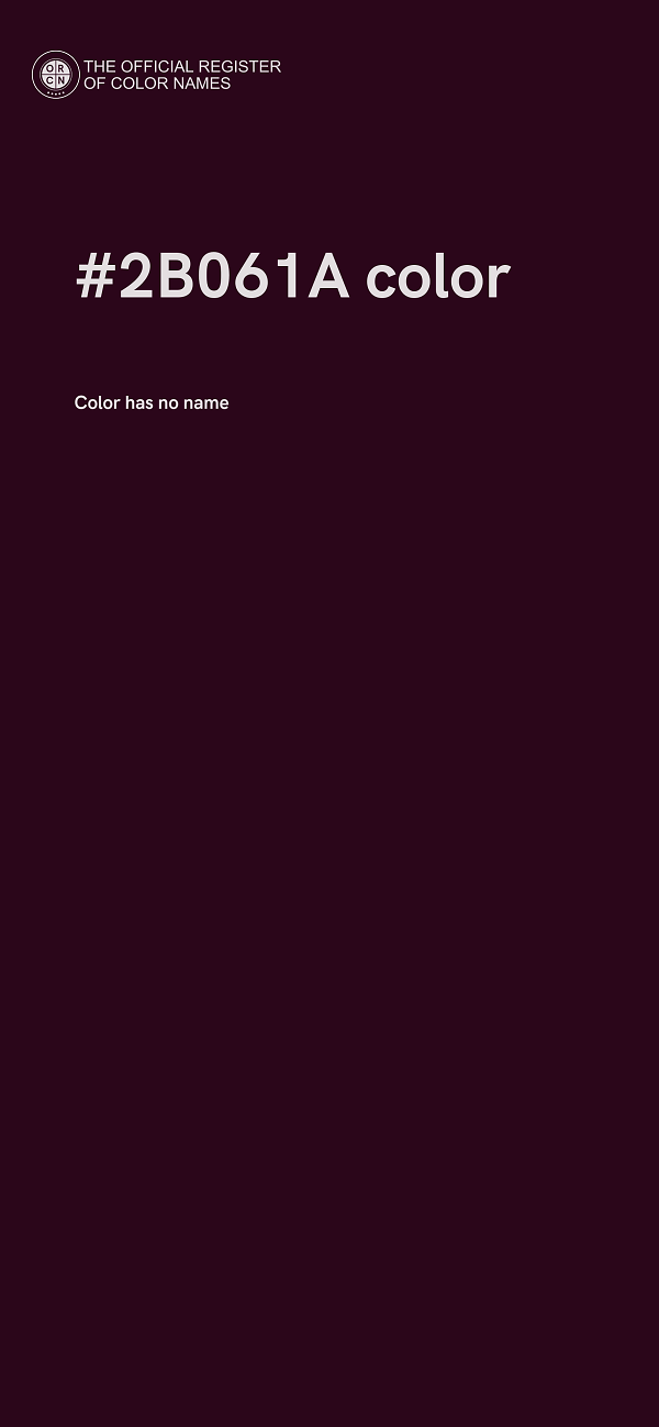 #2B061A color image