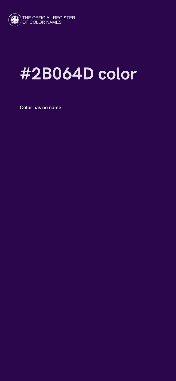 #2B064D color image
