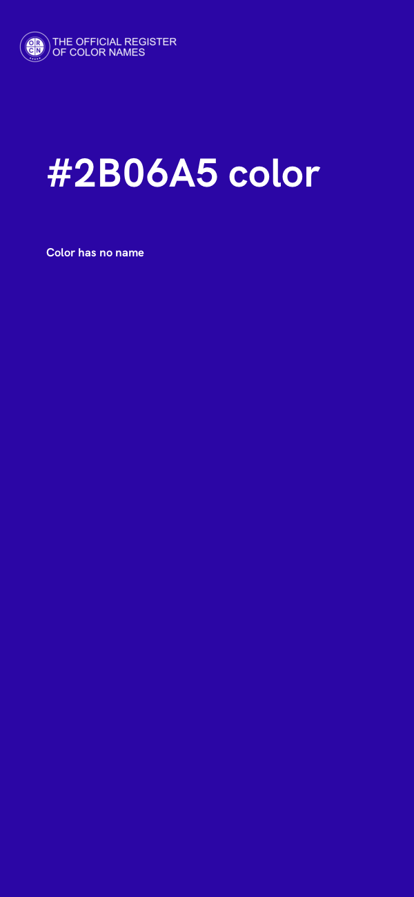 #2B06A5 color image