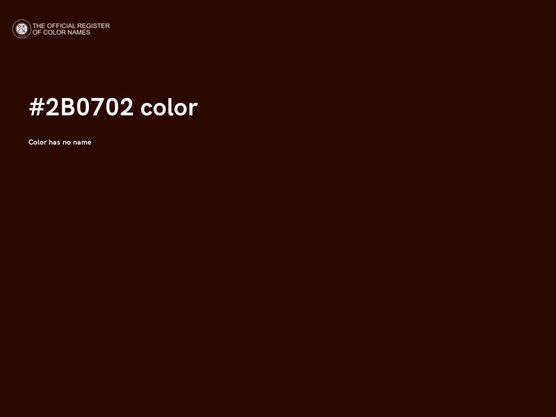 #2B0702 color image