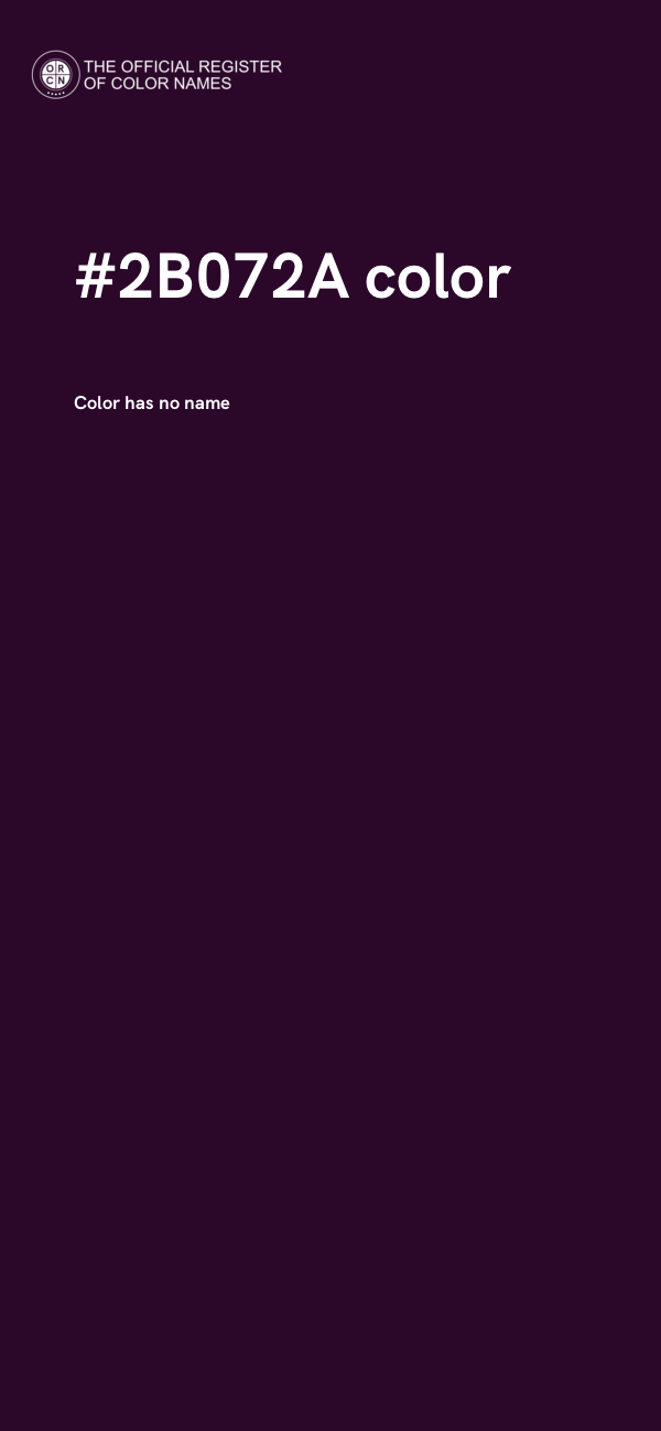 #2B072A color image