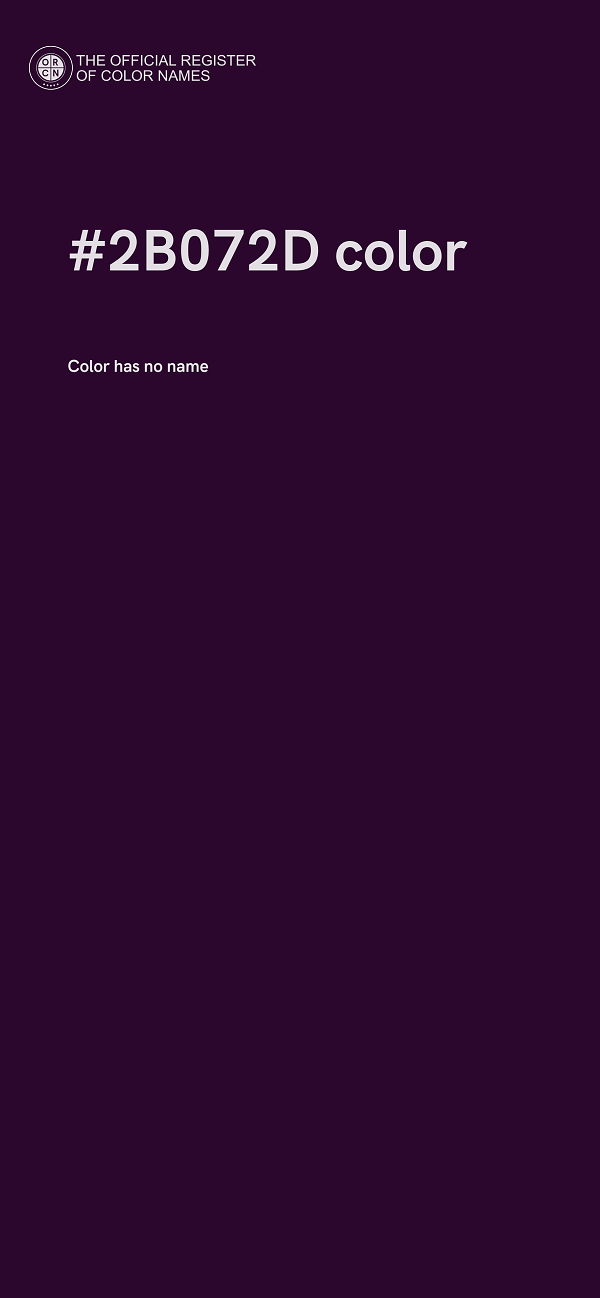 #2B072D color image