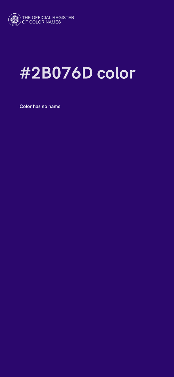 #2B076D color image