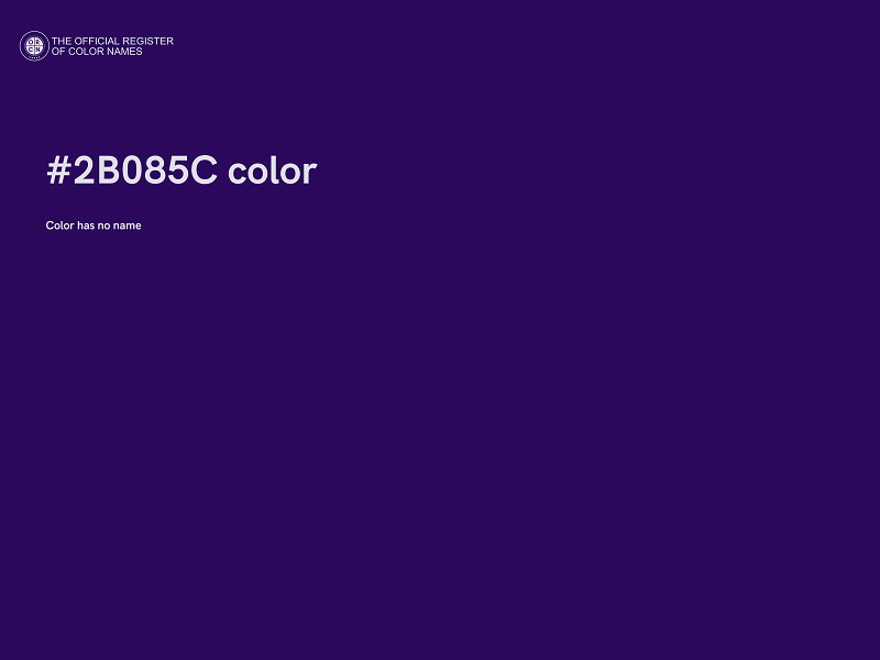 #2B085C color image