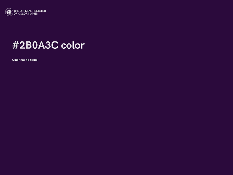 #2B0A3C color image