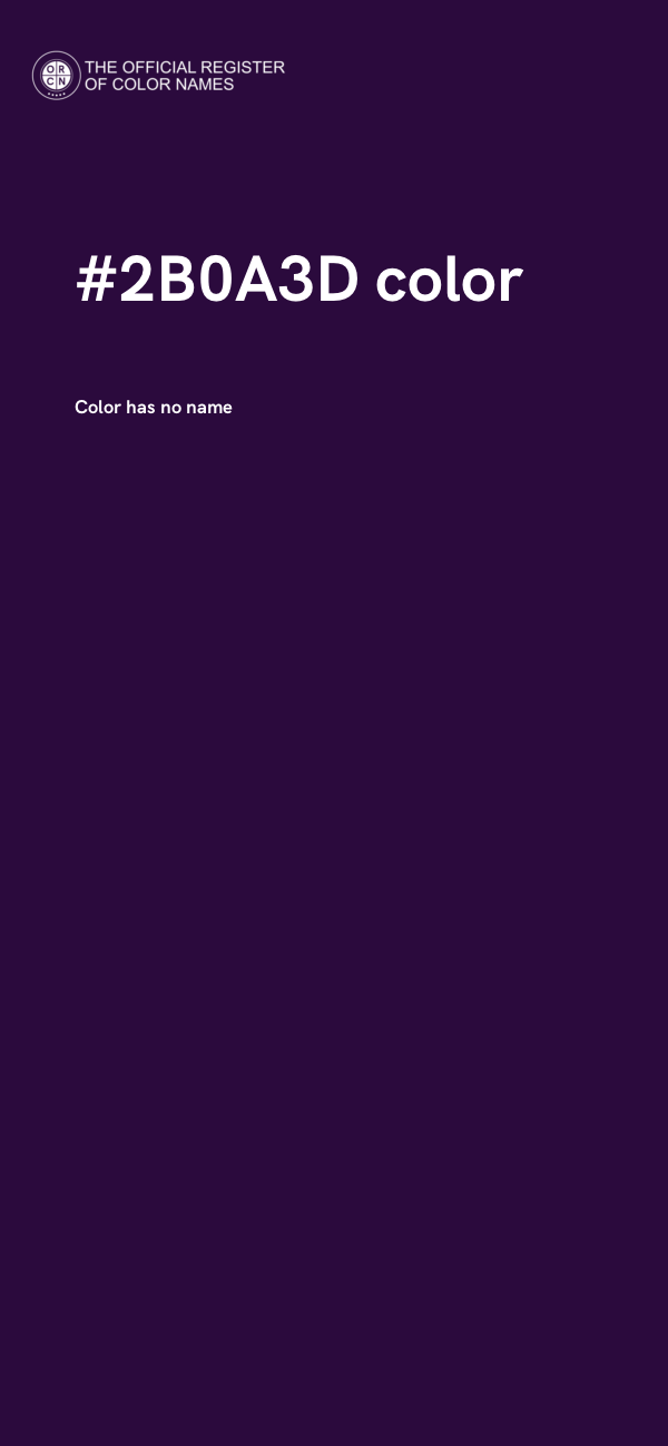 #2B0A3D color image