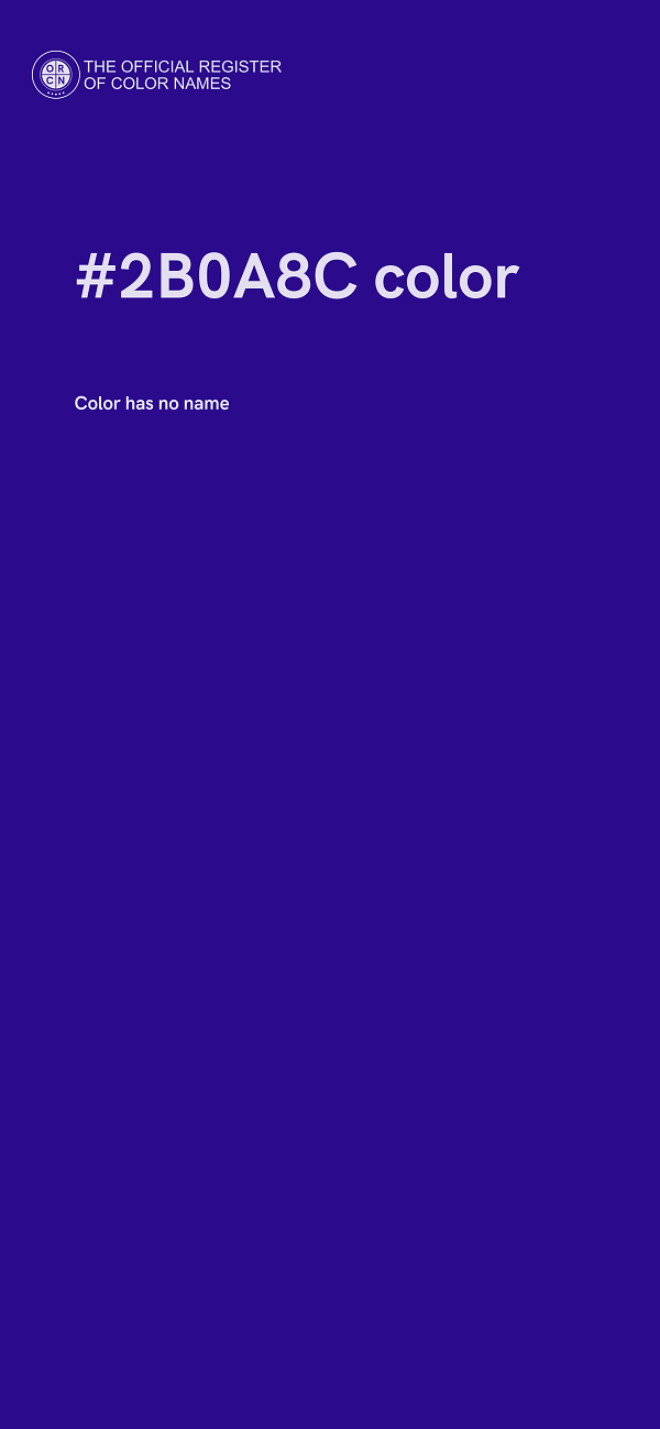#2B0A8C color image