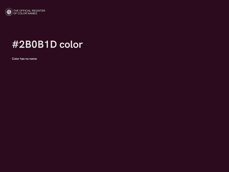 #2B0B1D color image