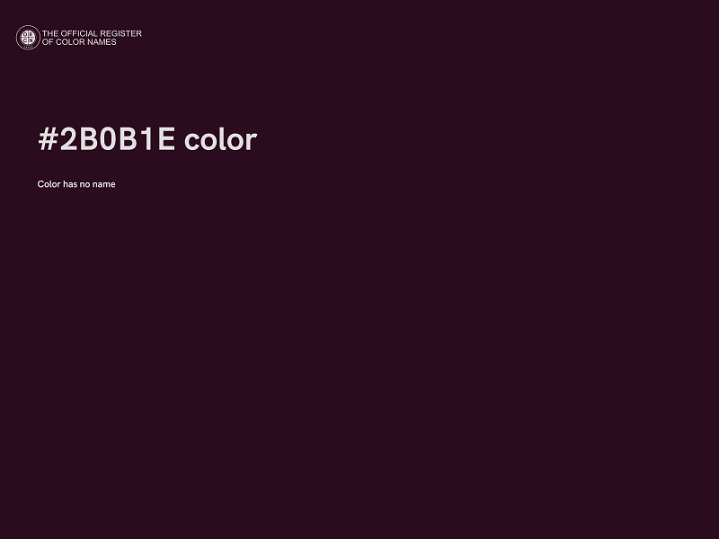 #2B0B1E color image