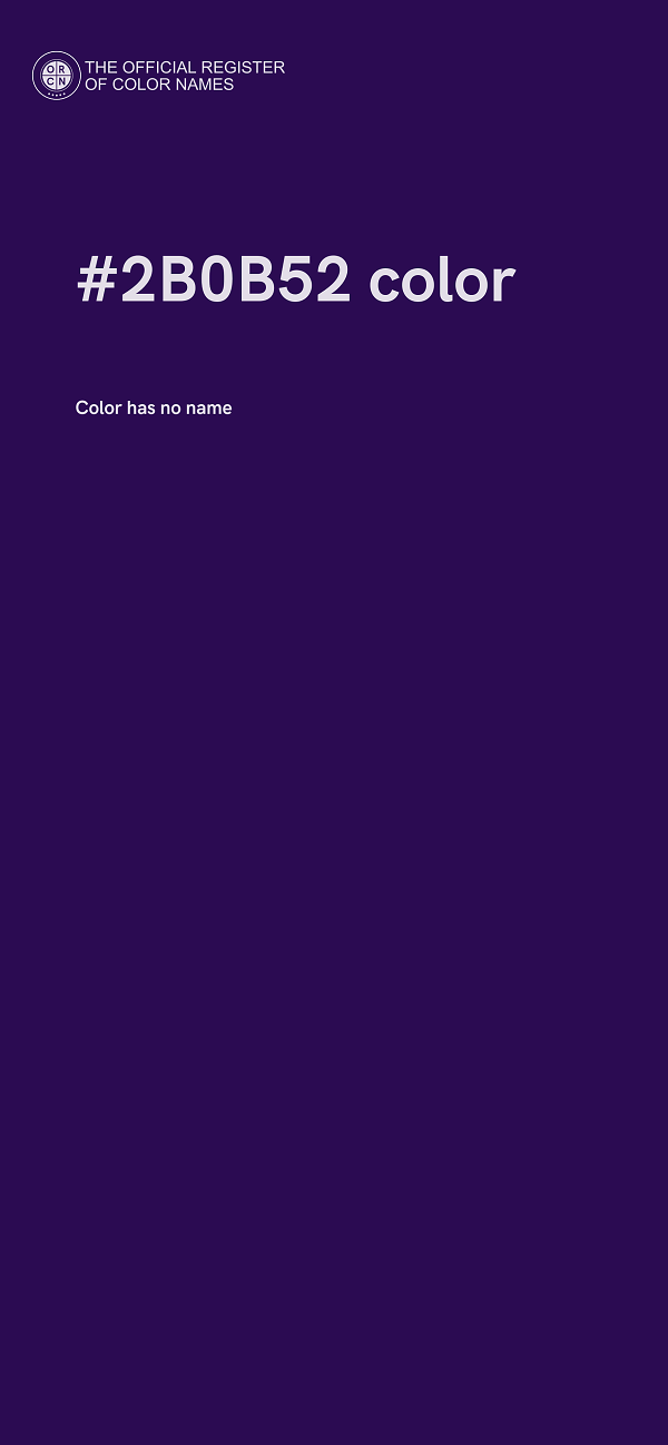 #2B0B52 color image