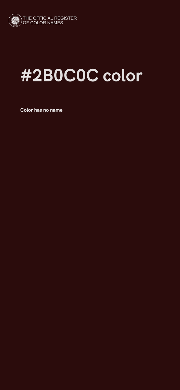 #2B0C0C color image