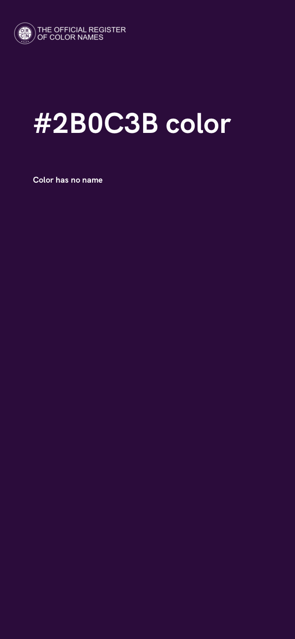 #2B0C3B color image