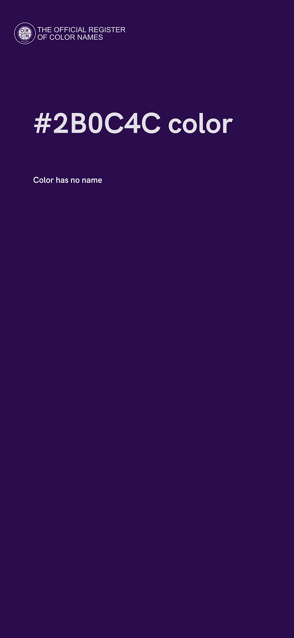 #2B0C4C color image