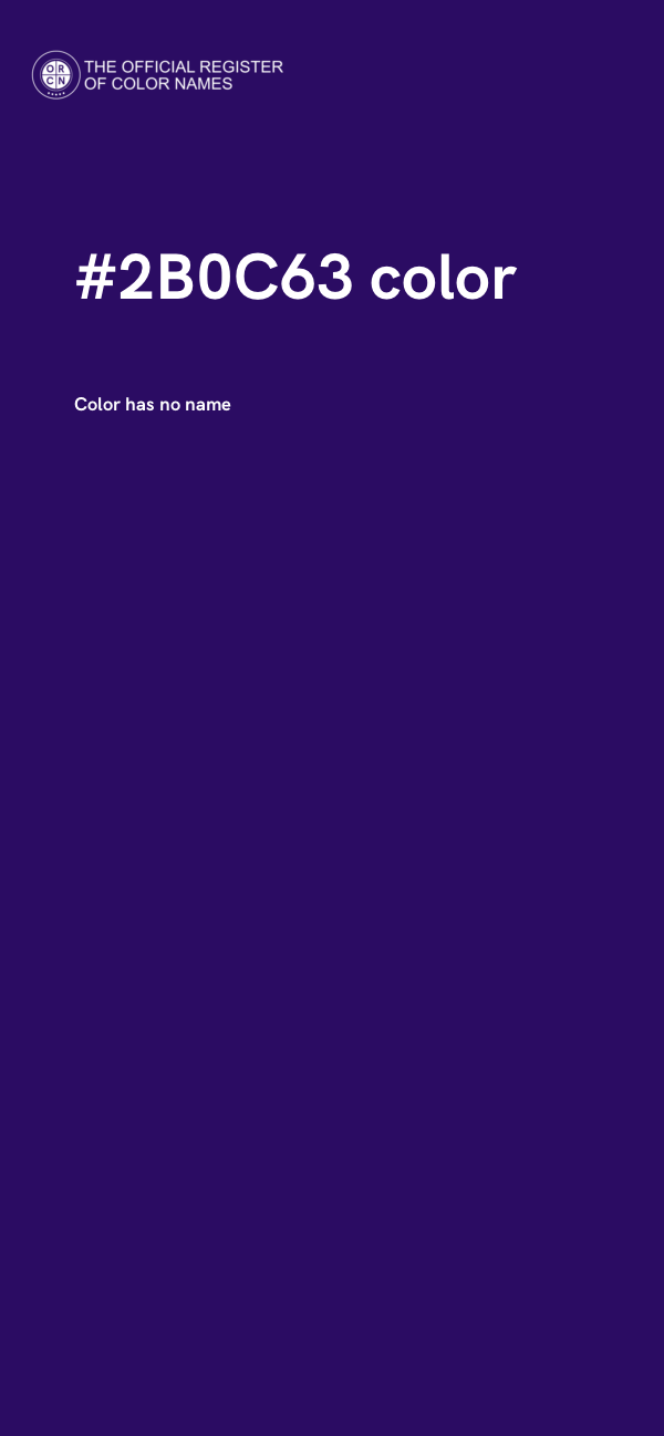 #2B0C63 color image