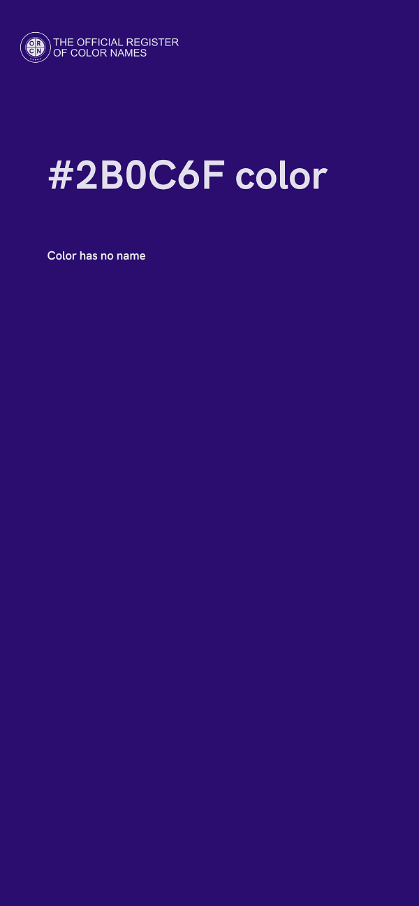 #2B0C6F color image