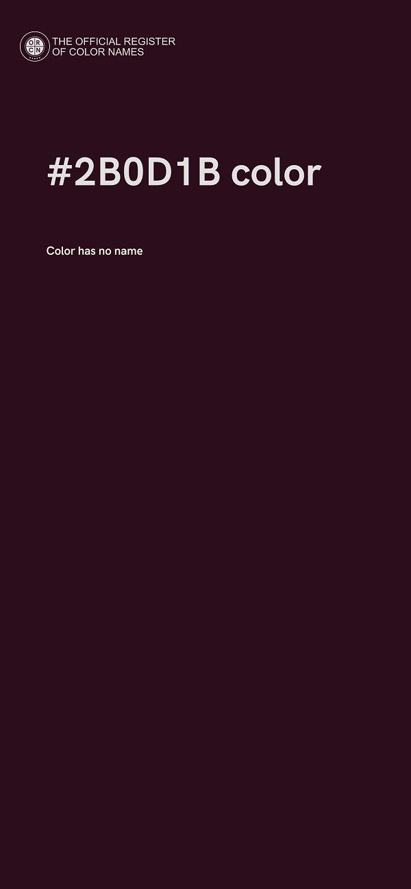 #2B0D1B color image