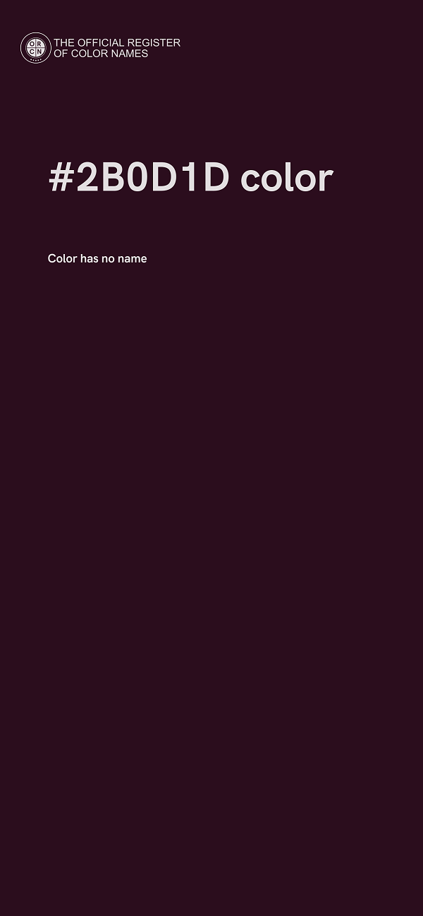 #2B0D1D color image