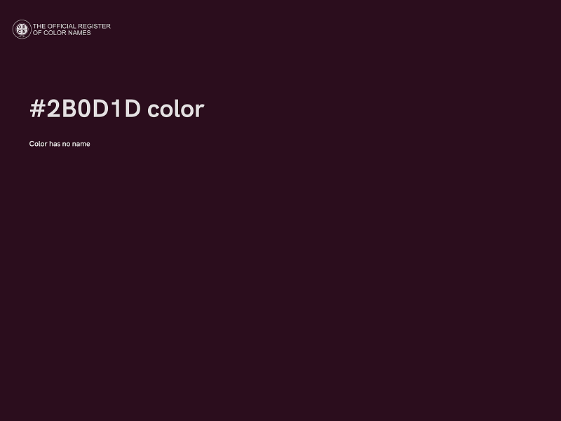 #2B0D1D color image