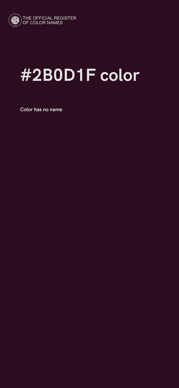 #2B0D1F color image