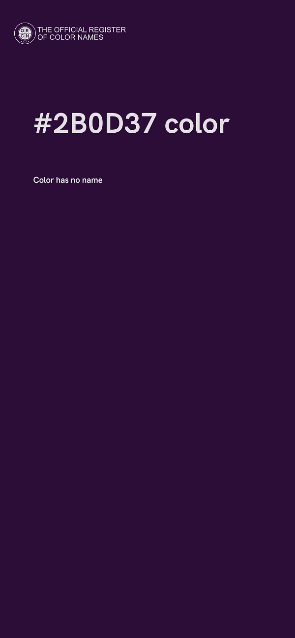 #2B0D37 color image
