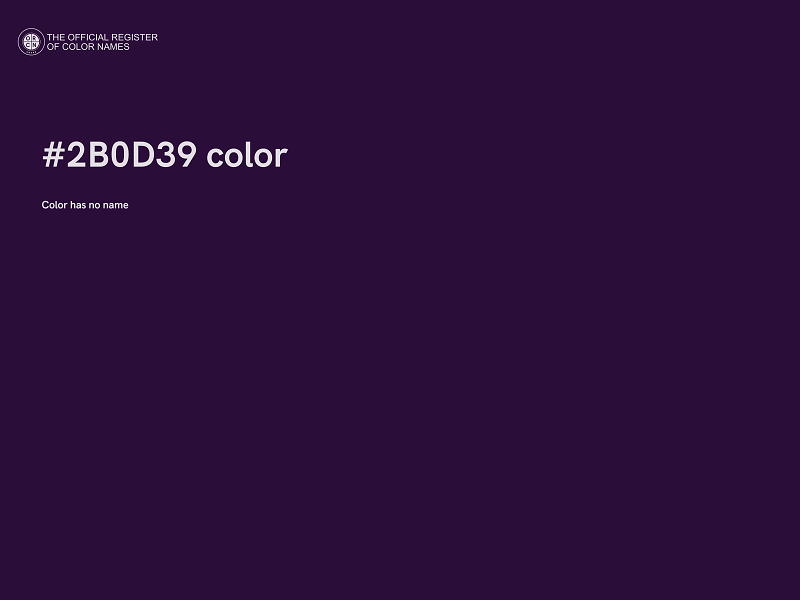 #2B0D39 color image