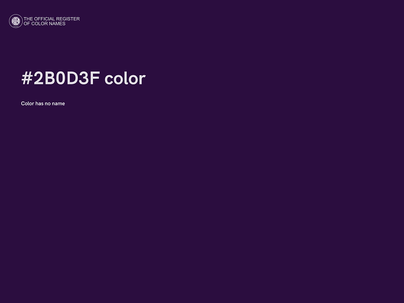 #2B0D3F color image