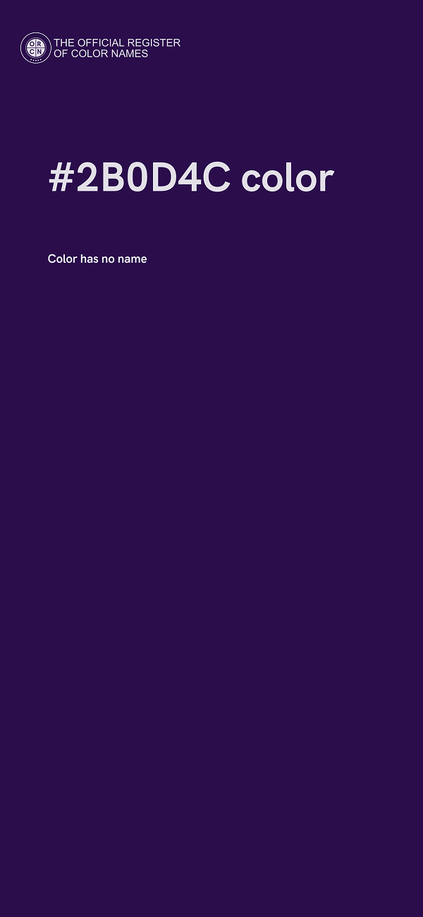 #2B0D4C color image