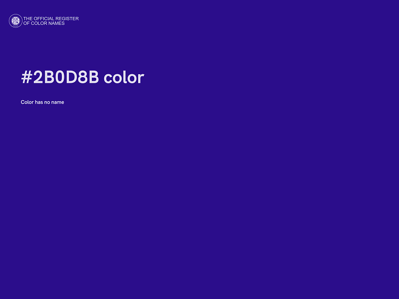 #2B0D8B color image