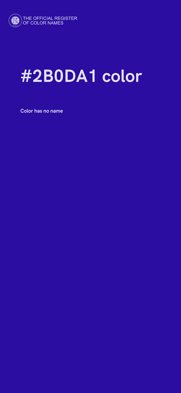 #2B0DA1 color image