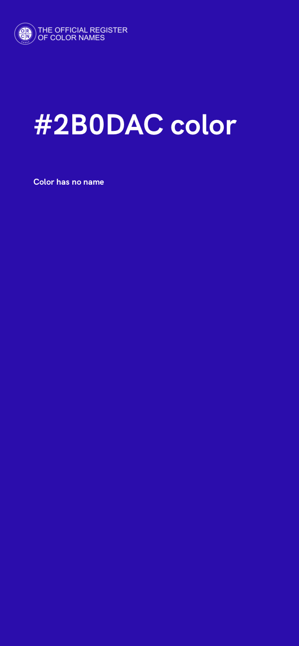 #2B0DAC color image