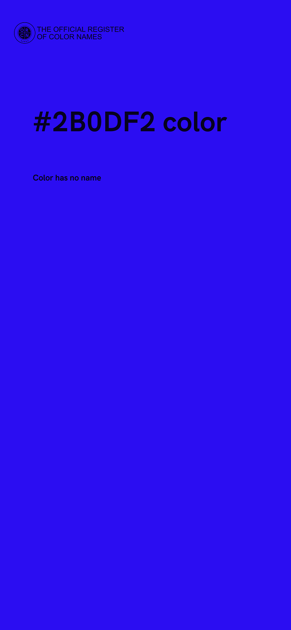 #2B0DF2 color image
