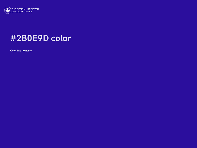 #2B0E9D color image