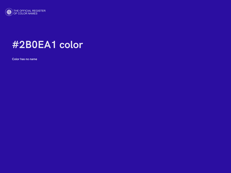 #2B0EA1 color image