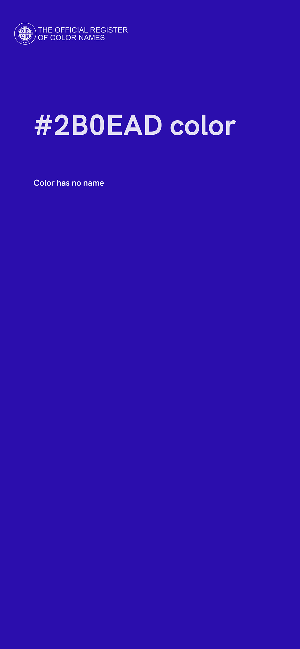 #2B0EAD color image