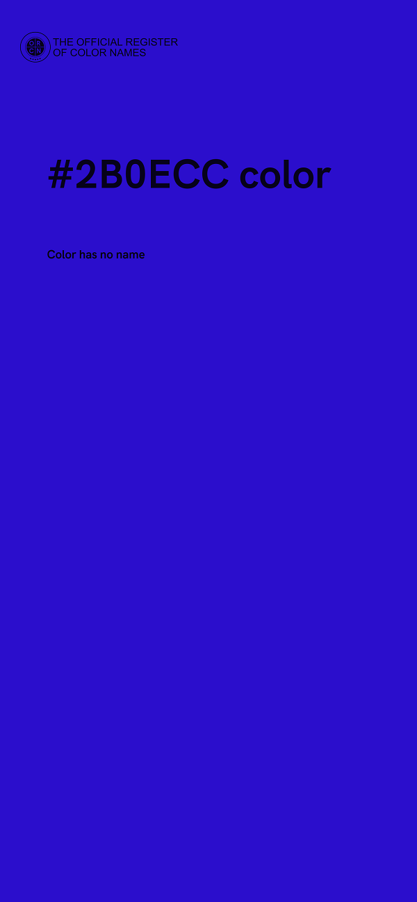 #2B0ECC color image