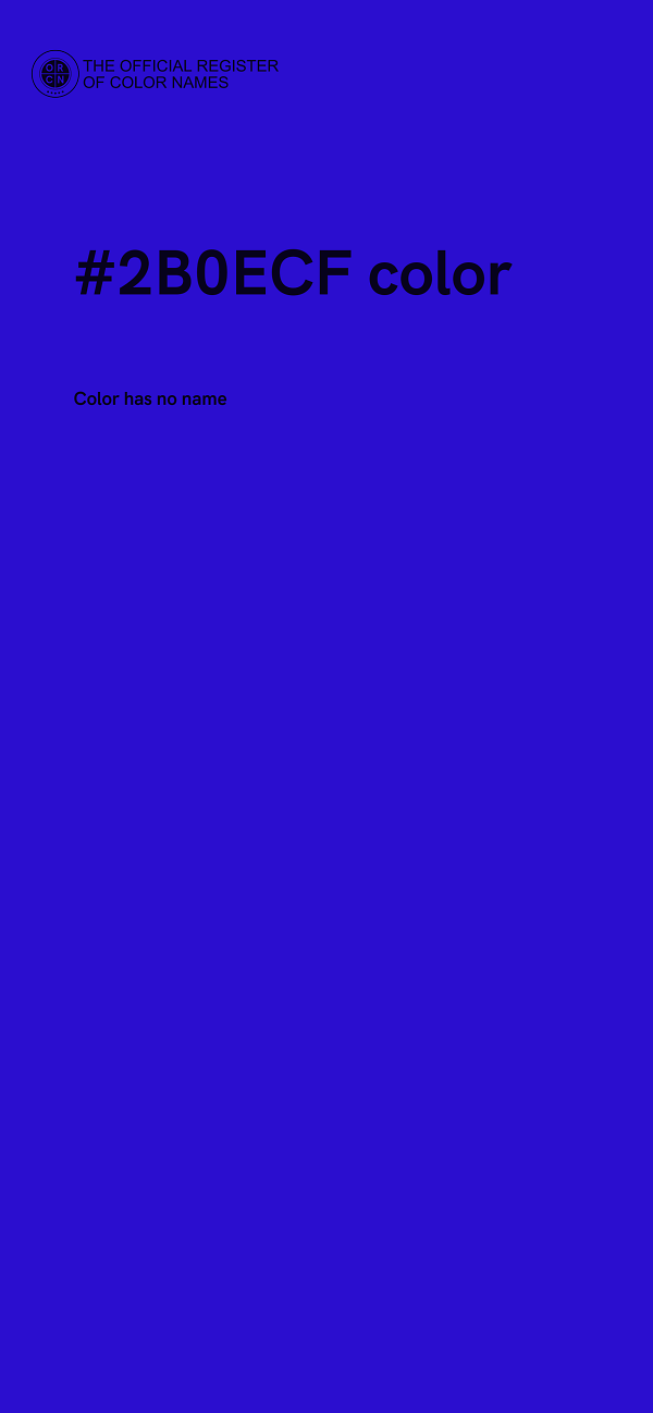 #2B0ECF color image